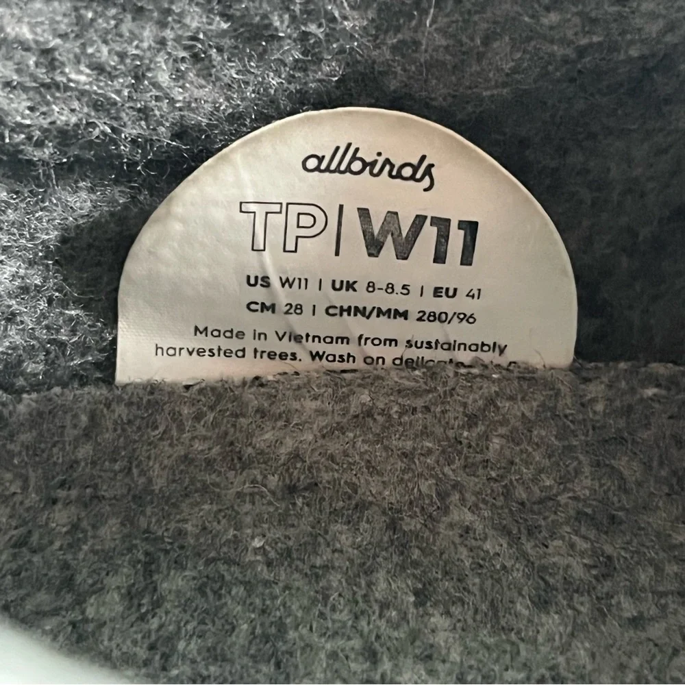 Allbirds Tree Piper‎ Knit Low Top Sneakers Women’s Size 11 Shoes